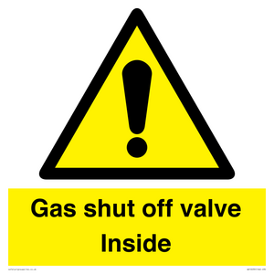 Gas shut off valve Inside